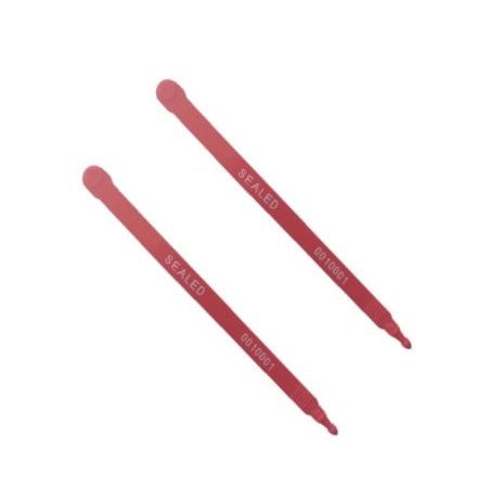 Kable Kontrol Truck Seals For Trailer Security, 7.5'' Inch, 100 pcs, Plastic, Red TS-7.5-100-RD